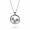 Pandora Necklace-Poetic Blooms Petite Memories Floral Locket-CZ Outlet