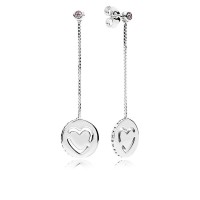 Pandora Necklace-Pure Love Dangle-Fancy Fuchsia Pink CZ Outlet Pandora Necklace-Pure Love Dangle-Fancy Fuchsia Pink CZ Outlet
