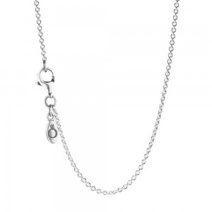Pandora Necklace-Silver Daisy Floral Pendant Outlet