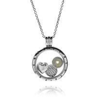 Pandora Necklace-Silver June Petite Memories Birthstone Locket-Silver Outlet Pandora Necklace-Silver June Petite Memories Birthstone Locket-Silver Outlet