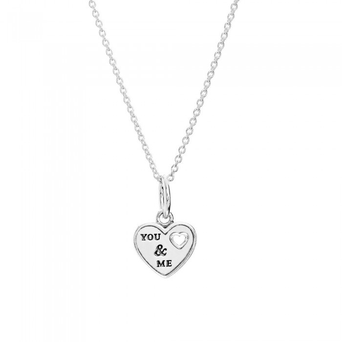 Pandora Necklace-You And Me Love Pendant Outlet