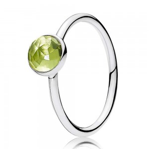 Pandora Ring-August Birthstone Droplet Birthstone-Silver Outlet