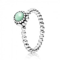 Pandora Ring-Beaded Chrysoprase May Birthstone Birthstone-Silver Outlet Pandora Ring-Beaded Chrysoprase May Birthstone Birthstone-Silver Outlet