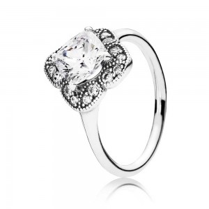 Pandora Ring-Crystallised Floral Fancy Outlet