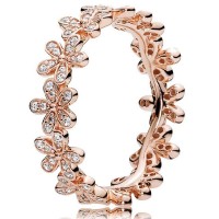 Pandora Ring-Dazzling Daisy Band Floral-Rose Gold Outlet Pandora Ring-Dazzling Daisy Band Floral-Rose Gold Outlet
