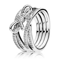 Pandora Ring-Delicate Sentiments Bows-Pave CZ Outlet Pandora Ring-Delicate Sentiments Bows-Pave CZ Outlet