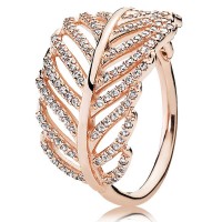 Pandora Ring-Feather-Rose Gold Outlet