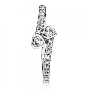 Pandora Ring-Forever Hearts Love Outlet