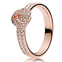 Pandora Ring-Love Knot-Rose Gold Outlet Pandora Ring-Love Knot-Rose Gold Outlet