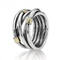 Pandora Ring-Multi Cross Over-Gold Outlet Pandora Ring-Multi Cross Over-Gold Outlet