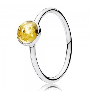 Pandora Ring-November Birthstone Droplet-Silver Outlet