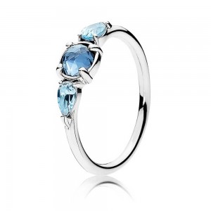 Pandora Ring-Patterns Of Frost Ice Drops-Silver Outlet