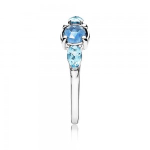 Pandora Ring-Patterns Of Frost Ice Drops-Silver Outlet