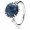Pandora Ring-Round Midnight Blue Crystal Outlet