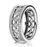Pandora Ring-Solitaire Shine-Pave CZ Outlet Pandora Ring-Solitaire Shine-Pave CZ Outlet