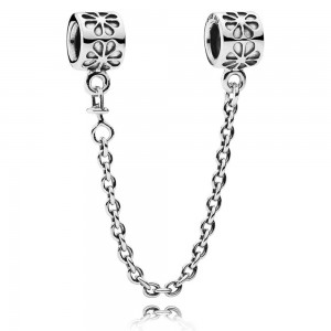 Pandora Safety Chains-Flower-Sterling Silver Outlet