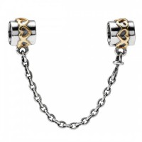 Pandora Safety Chains-Gold Love-Gold Outlet Pandora Safety Chains-Gold Love-Gold Outlet