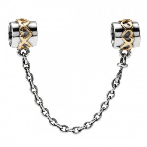Pandora Safety Chains-Gold Love-Gold Outlet