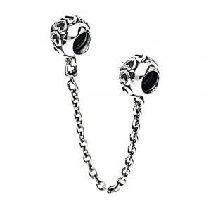 Pandora Safety Chains-Hearts Love Outlet